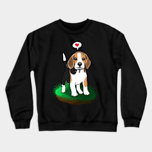 Little Puppy show love to everyone Crewneck Sweatshirt